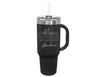 40 oz San Diego Cup Engraved Tumbler Bachelorette Birthday Girls Trip Gift Tumbler