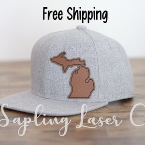 Custom State Leather Patch Hat: Personalized Trucker Cap