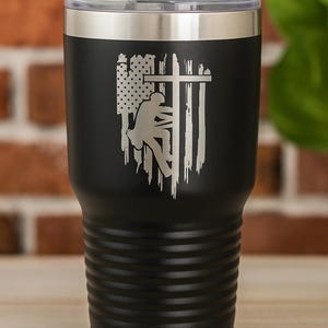 Personalized Lineman Tumbler – Custom Engraved Powerline Worker Cup, Gift for Lineman, Utility Worker Mug, Electrician Stainless Steel