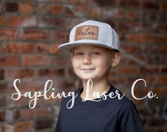 Custom Kids Trucker Hat toddler hat personalized leather kids hat baby hat toddler patch personalized kids patch hat patch personalized cap