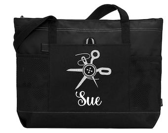Personalized Sewing Bag, Custom Bag, Gift For Mom, Christmas Gift