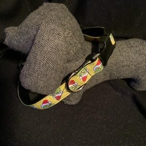 1” Green, Furry, Pot-Bellied Christmas Creature Collar