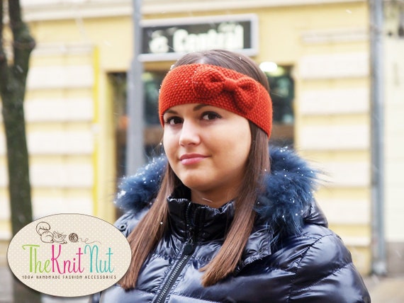 red ear warmer headband