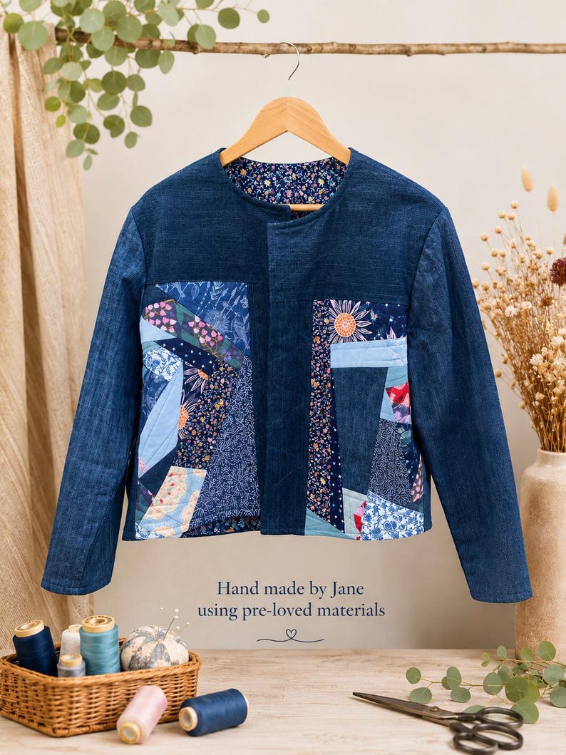 Patchwork Denim Jacket image 1