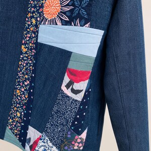 Patchwork Denim Jacket image 2