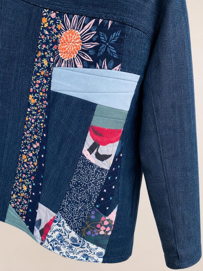 Patchwork Denim Jacket image 2