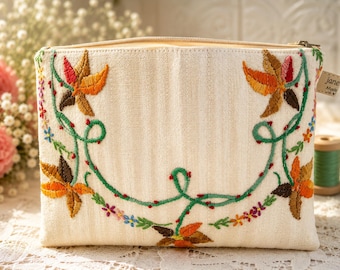 Vintage Elegant Zippered Pouch (VEZP2