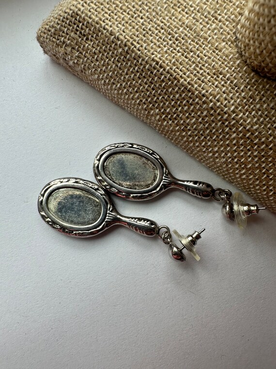 Dangling Looking Glass Earrings - Sterling Silver… - image 5