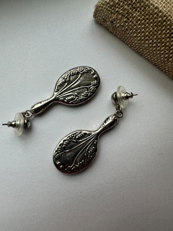 Dangling Looking Glass Earrings - Sterling Silver… - image 4