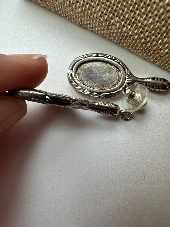 Dangling Looking Glass Earrings - Sterling Silver… - image 6
