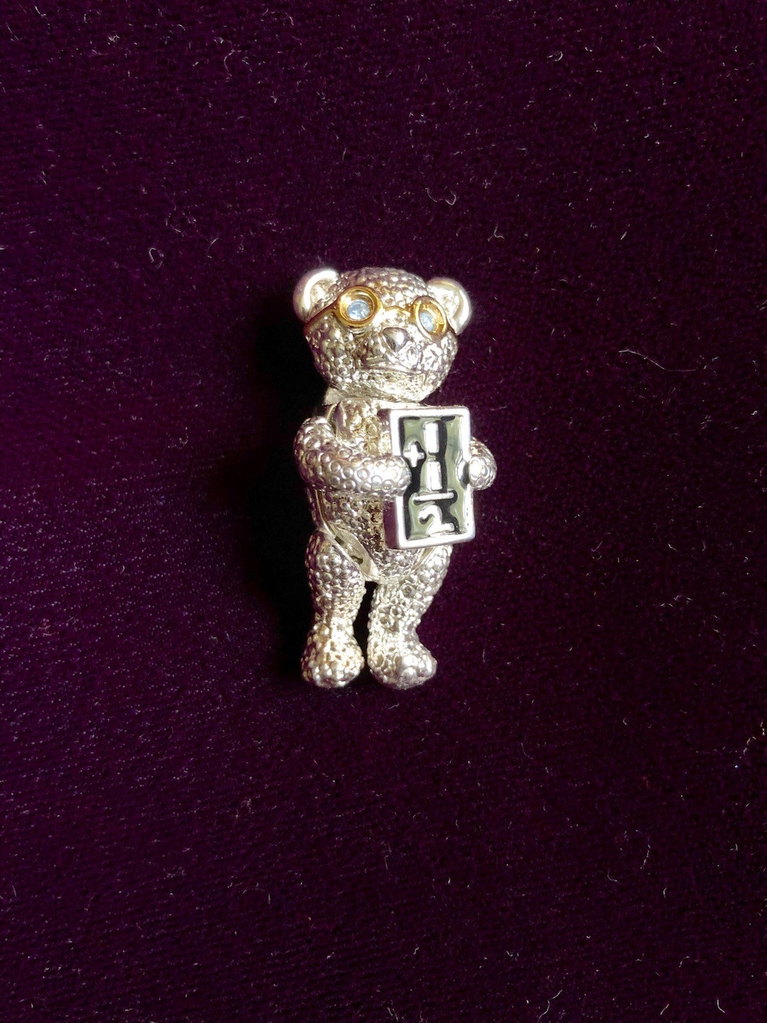 Vintage Napier School Bear Brooch With Chalkboard Math Teacher Gift - Etsy