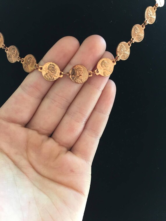 Replica Penny Necklace - Copper Penny Necklace - V