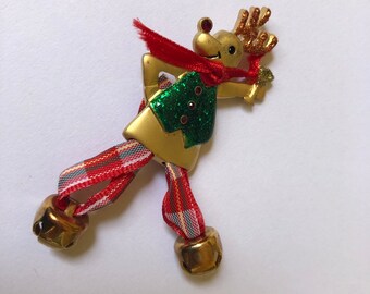Spilla di cristallo con albero di Natale, spilla di strass di cristallo