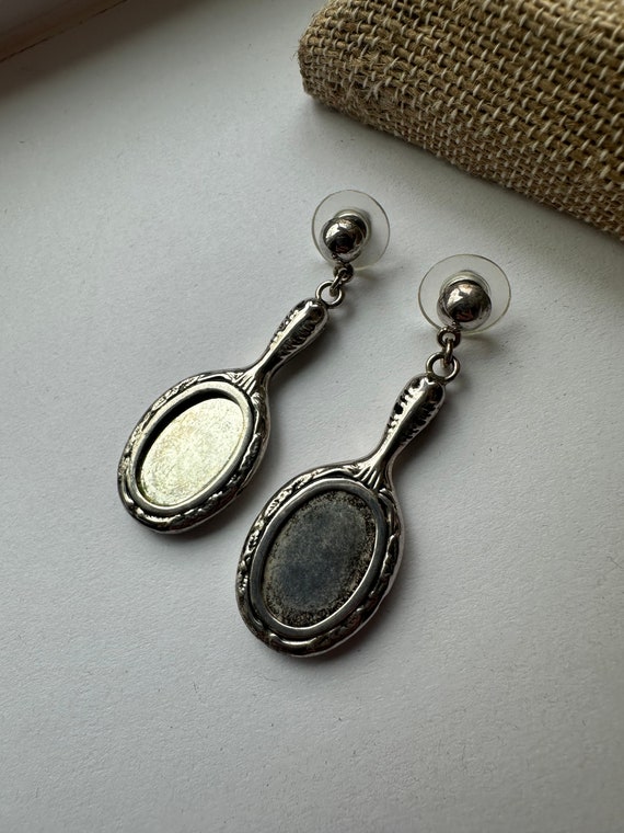 Dangling Looking Glass Earrings - Sterling Silver… - image 2