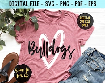 Bulldogge SVG Fußball, Bulldoggen SVG, Bulldogge, Bulldogge Schnittdateien für Cricut Silhouette