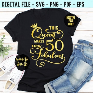 50e verjaardag Svg, 50 en fantastische svg, Hallo 50, 50 jaar SVG-bestand knippen, Cricut Svg, bestand knippen