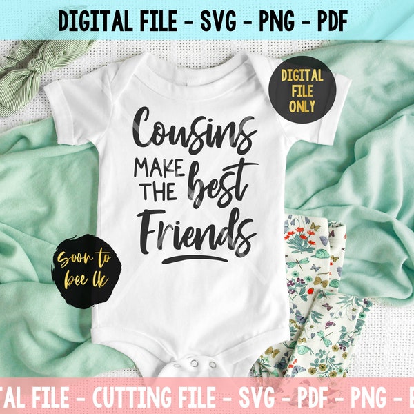 New Cousin SVG, Cousins Make The Best Friends SVG - Cousin Tribe svg - Cousin shirts svg -  Cousin Crew Svg - Family Svg