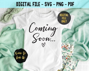 Download Pregnancy Announcement Svg Etsy