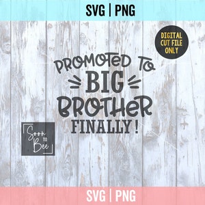 Big Brother Finally Svg, Promoted to Big Brother svg, Big brother shirt svg, svg file, cutting file for cricut 1166