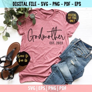 Madrinha Svg, Madrinha SVG, Padrinhos Svg, A Madrinha Svg, Arquivos SVG de anúncio de gravidez para Cricut 1026