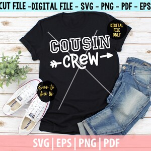 Cousin SVG, Cousin Crew SVG, Files for Cricut Silhouette Cameo Download