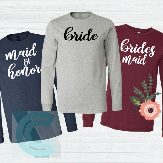 etsy bridesmaid shirts
