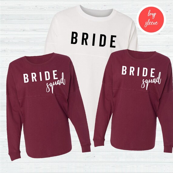 oversized bridal party shirts