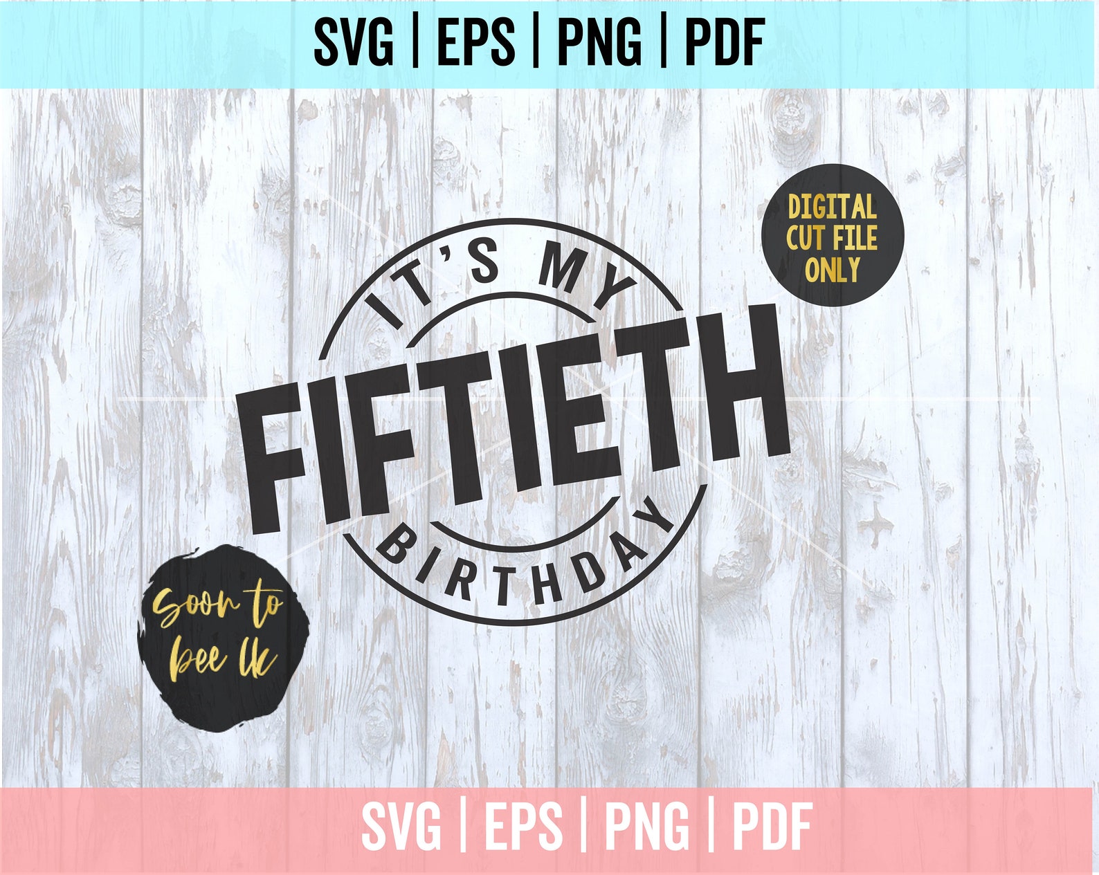 50th Birthday Svg It's My 50th Birthday Svg Files for - Etsy