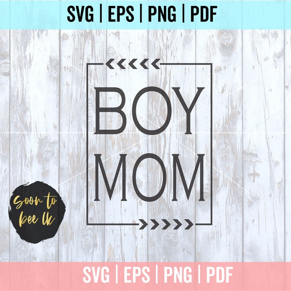 Boy Mom SVG, Mom Life Svg, Mom Svg, Mama Svg, Mom of Boys SVG, Mom Shirt SVG Files for Cricut