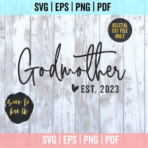 Madrinha Svg, Madrinha SVG, A Madrinha Svg, Padrinhos Svg, Arquivos SVG de anúncio de gravidez para Cricut 1027
