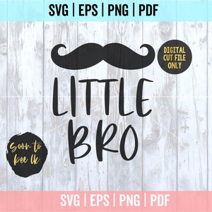 Little Brother SVG, Little Bro SVG, Cricut Silhouette, Little Bro Svg file, Instant Download SVG