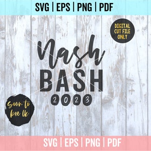 Nash Bash SVG, Nashville Svg, Bachelorette svg, Wedding Party svg file di taglio 1031