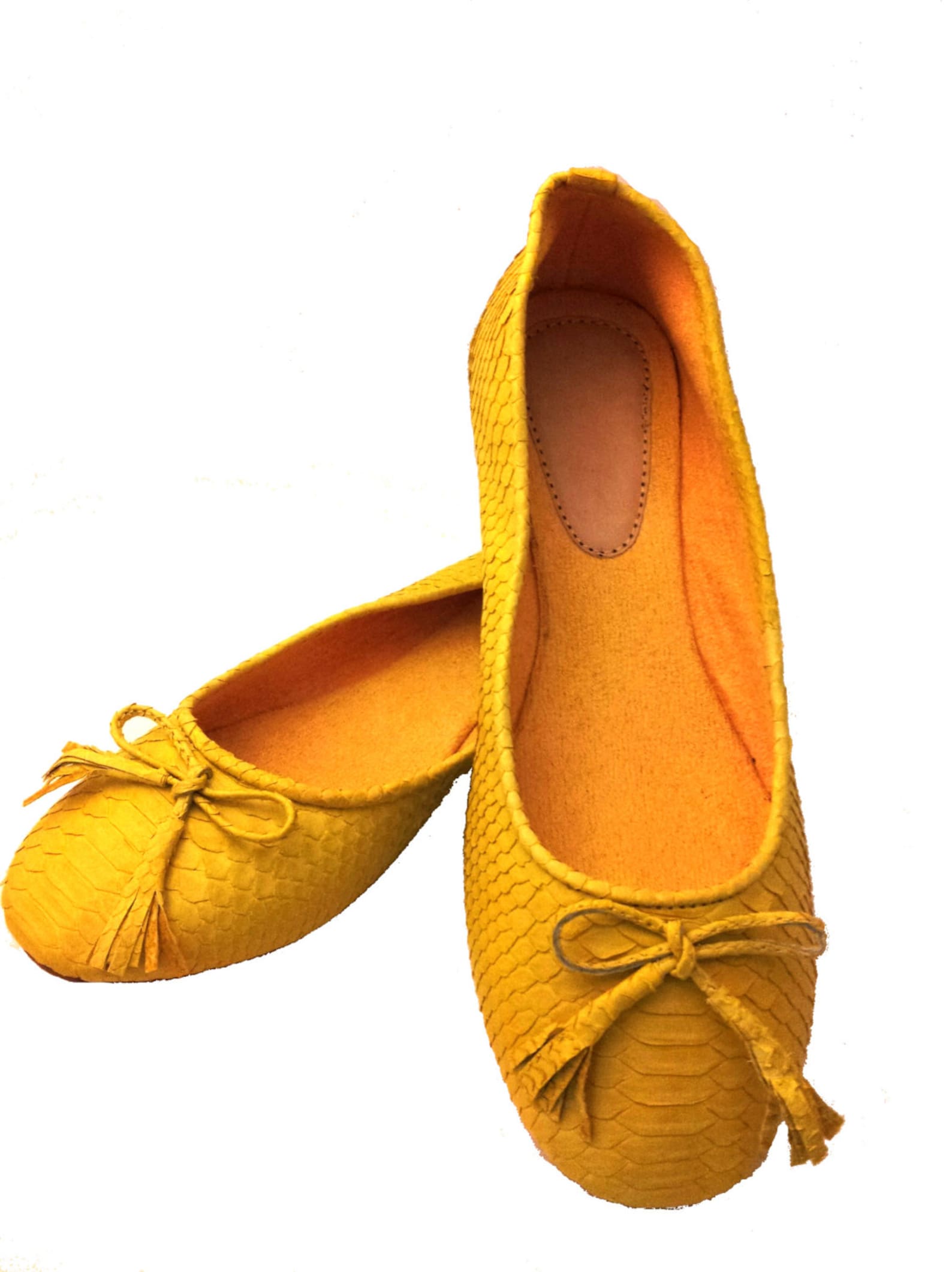 yellow python ballet flats yellow python ballet flats