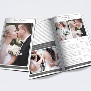 Fotografia Bifold Brochure Template per Photoshop 002 - 8.5" x 11" - Modello fotografo - Modello di fotografia