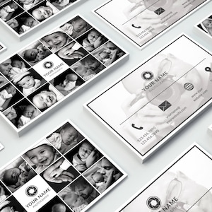 Visitenkarte Template 016 für Photoshop - Druckfertig - 3,5 × 5 cm