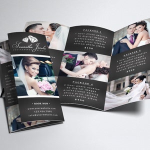 Photography Trifold Brochure Template for Photoshop 003 - 8.5&quot; x 11&quot; - Photographer Template - Photography Template