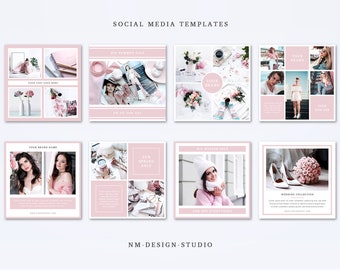 Social Media Templates Set 002 - 1080px x 1080px - Instagram Template - Photographer Template - Photography Template - Collage - Storyboard