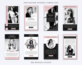 Instagram Stories Templates Set 002 - 1080px x 1920px - Modèles de médias sociaux - Modèles de photographes - Modèles de photographie - Instagram