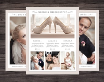 Photography Flyer Template for Photoshop 001 - 8.5" x 11" - Photographer Template - Photography Template