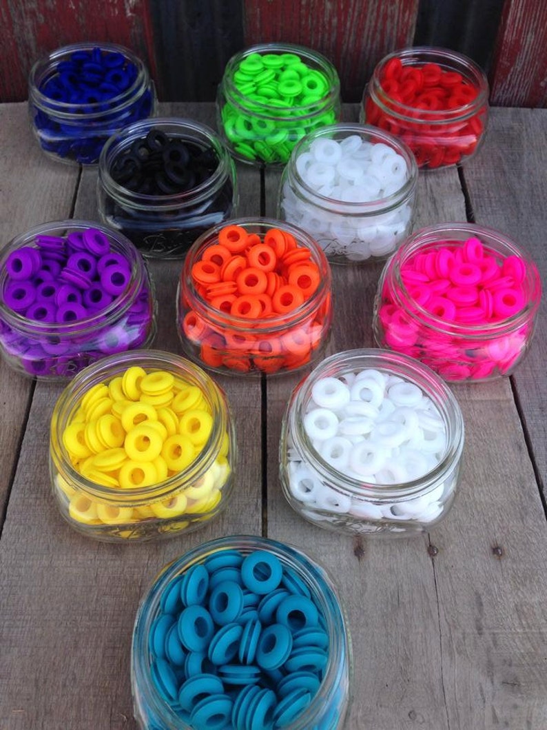 50 Colored Grommets for DIY Mason Jar Straw Lids Bulk Etsy