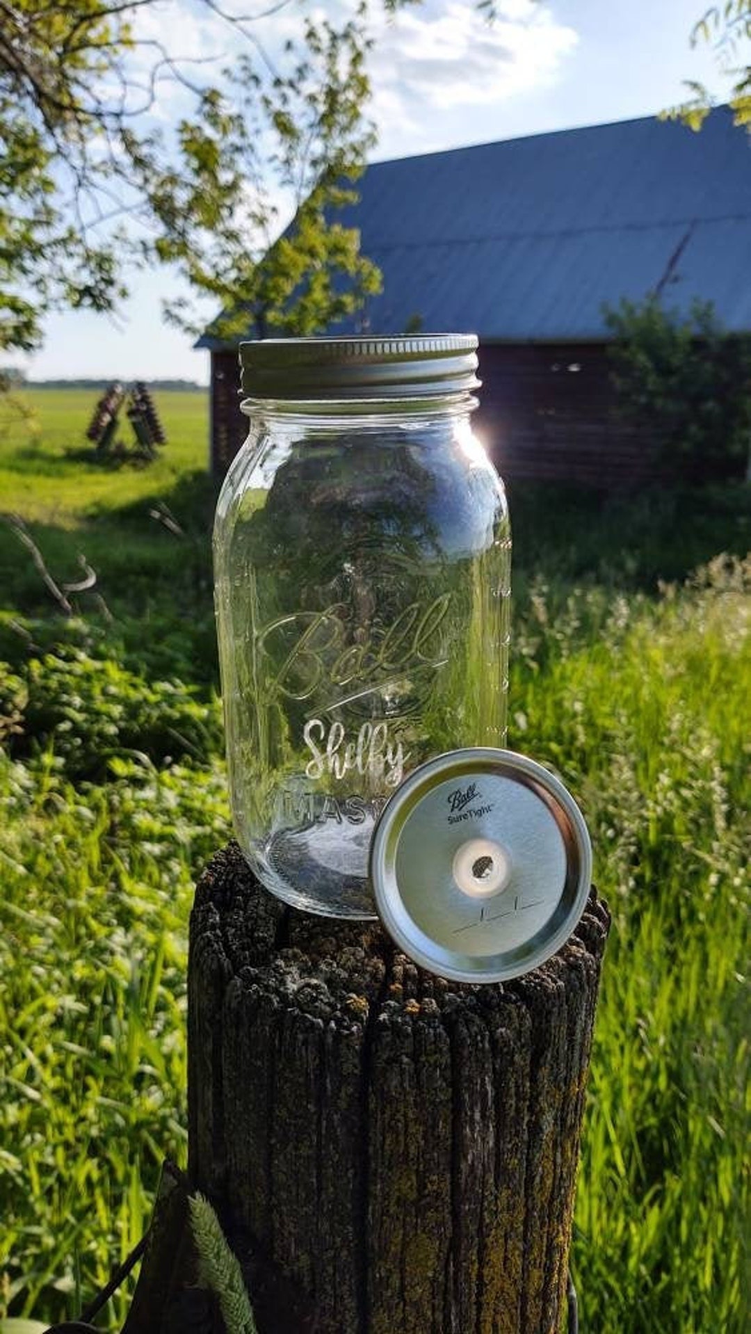 No Straw Personalized Quart Tumbler | Mason Jar Tumbler Quart | Large ...