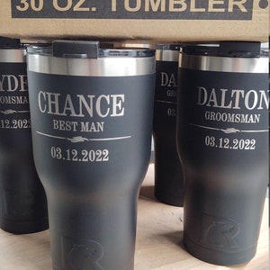 Personalized Groomsmen Gifts Ideas, Groomsman Tumbler Cup Gift for Men, Gift for Him, Best Man Gift, Boyfriend Gift, Bachelor Party Gift