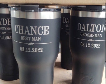 Personalized Groomsmen Gifts Ideas, Groomsman Tumbler Cup Gift for Men, Gift for Him, Best Man Gift, Boyfriend Gift, Bachelor Party Gift