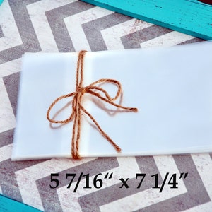 100 5 7/16&quot; x 7 1/4&quot; Clear Resealable Cello Bags for A7 Card w/Envelope, Acid Free, FDA/USDA Approved