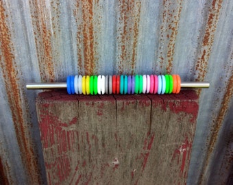 25 grommets de colores 3/8" paja ancha DIY albañil Jar tazas / Vasos / arandelas de silicona alimentos seguros / favor de la boda / paja reutilizable smoothie