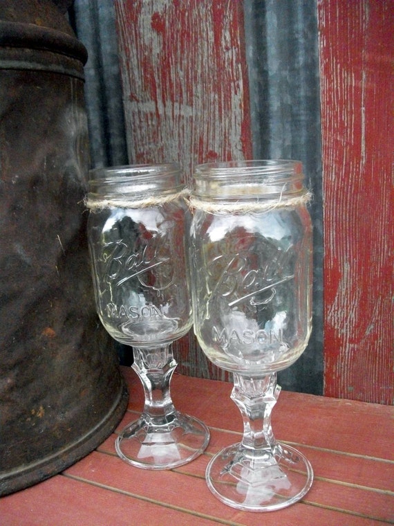 2 Redneck Wine Glasses Redneck Wine Glass Hillbilly Wine Etsy