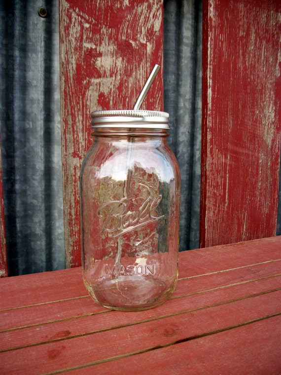 32 Oz Wide Mouth Mason Jar Cup, Mason Jar Tumbler, Mason Jar