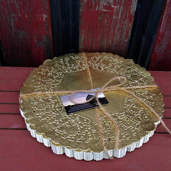 Metallic Charger Plates Etsy