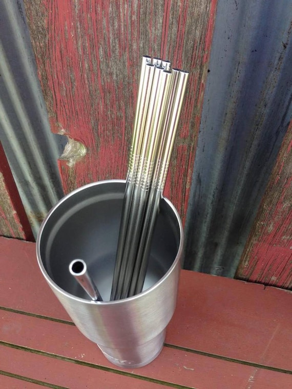 Edelstahl Strohhalm Set 2 6 mm Edelstahl Strohhalme 9.5