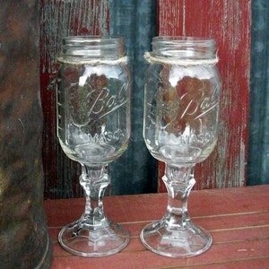 2 Redneck Wine Glasses | Redneck Wine Glass | Hillbilly Wine Glasses | Wedding Wine Glasses | Wedding Party Glasses | Redneck Wine Glass